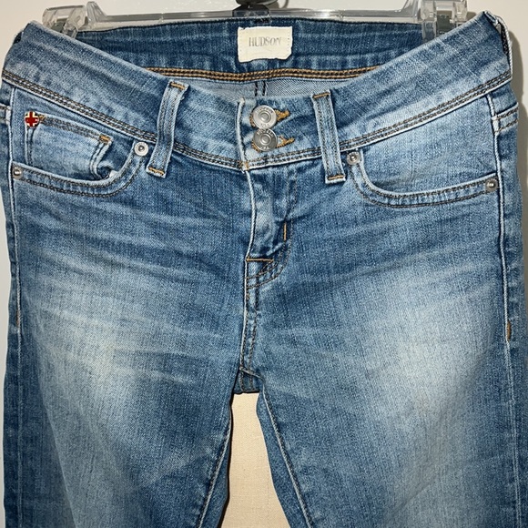 Hudson Ginny Straight Ankle With Cuff Womens Jeans Size 24! - Picture 3 of 10